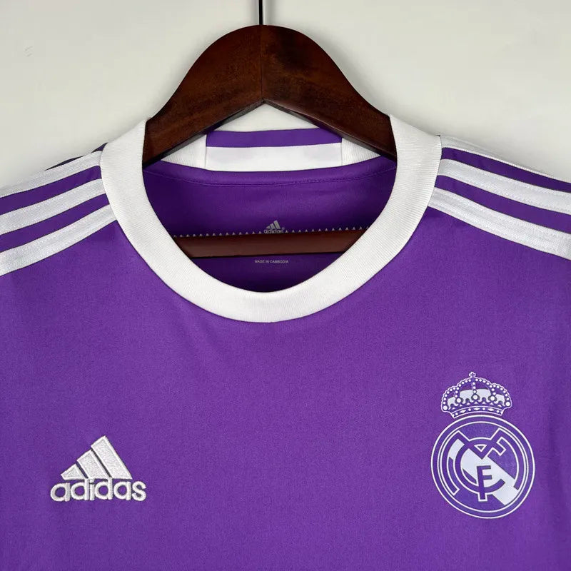 Real Madrid 16/17 AwayChampions Retro Soccer Jersey Long Sleeve