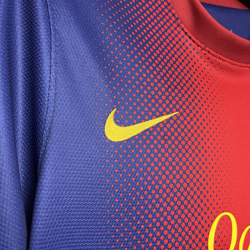 Barcelona 12/13 Home Champions Retro Soccer Jersey
