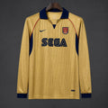 Arsenal Vintage 2001/02 Remake Gold Long Sleeve Away Jersey