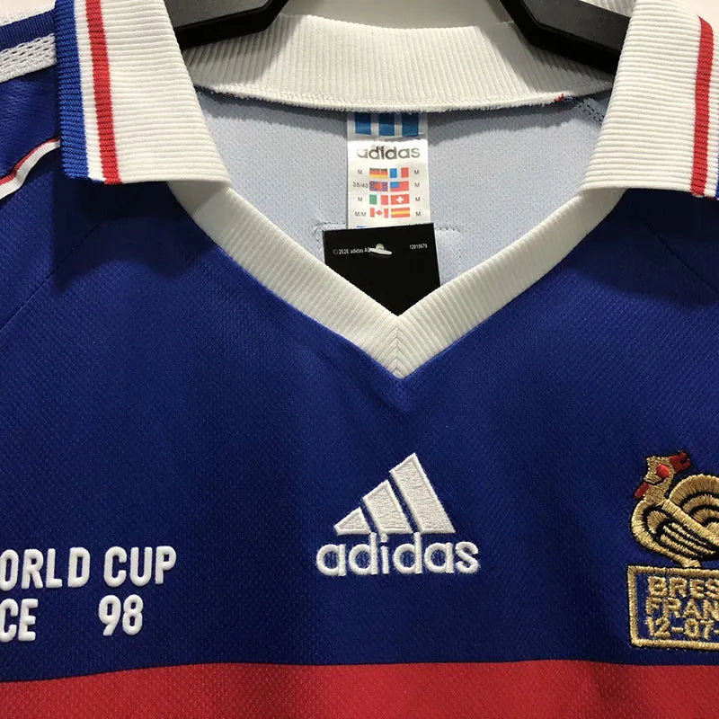 France 1998 Home Jersey Long Sleeve