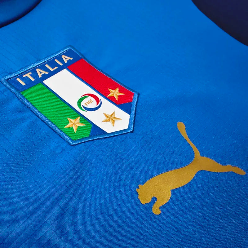 Italy 2006 Home Retro Soccer Jersey Short Sleeve