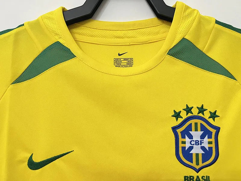 Brazil 2002 Home Jersey Short Sleeve