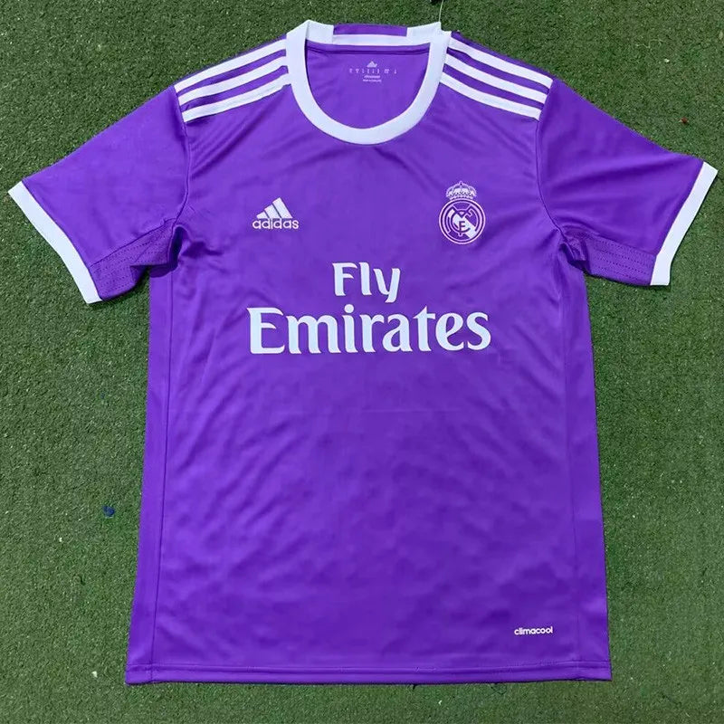 Real Madrid 16/17 AwayChampions Retro Soccer Jersey Short Sleeve