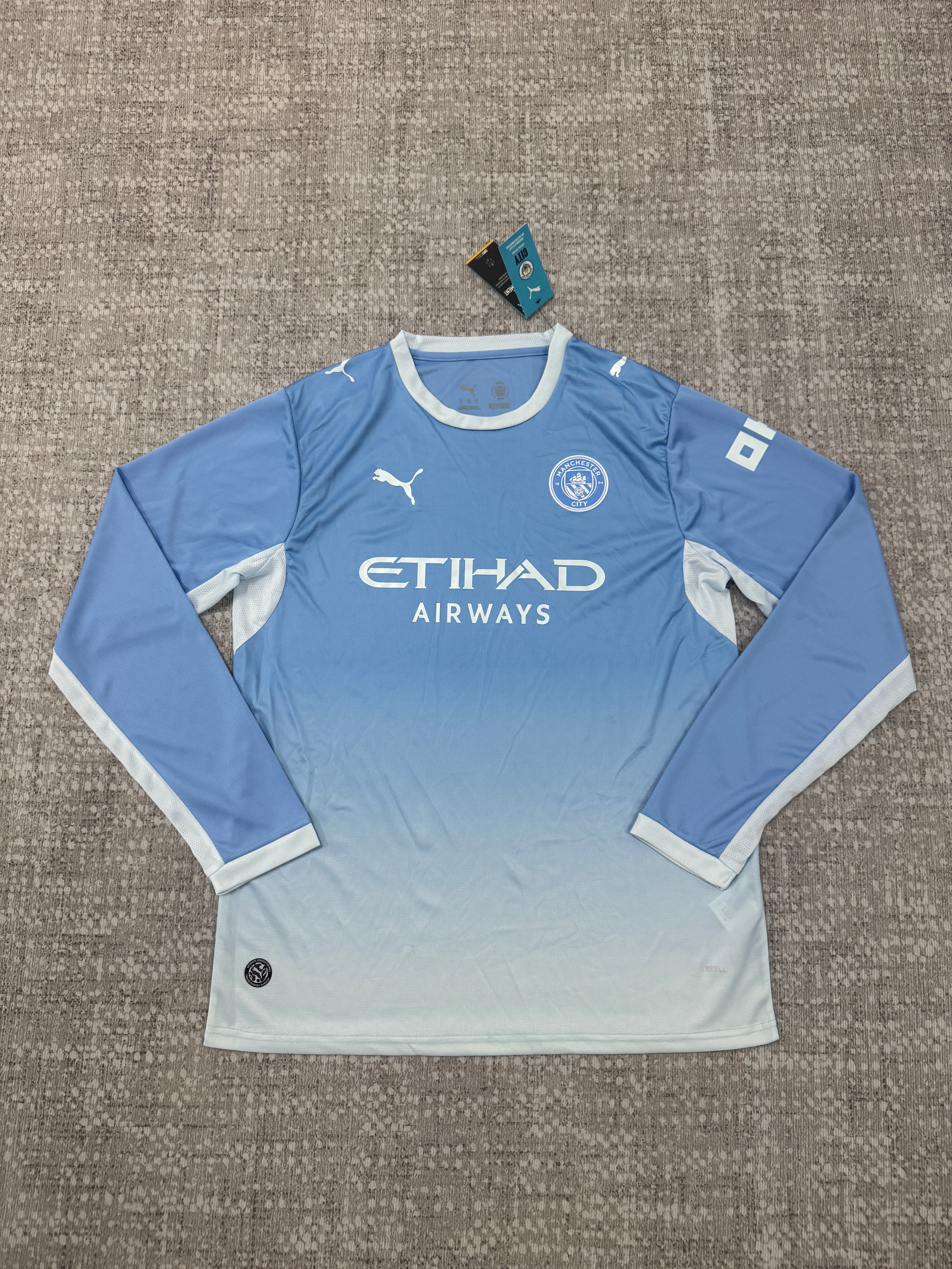 Man City Home 26/27 Home Jersey Long Sleeve