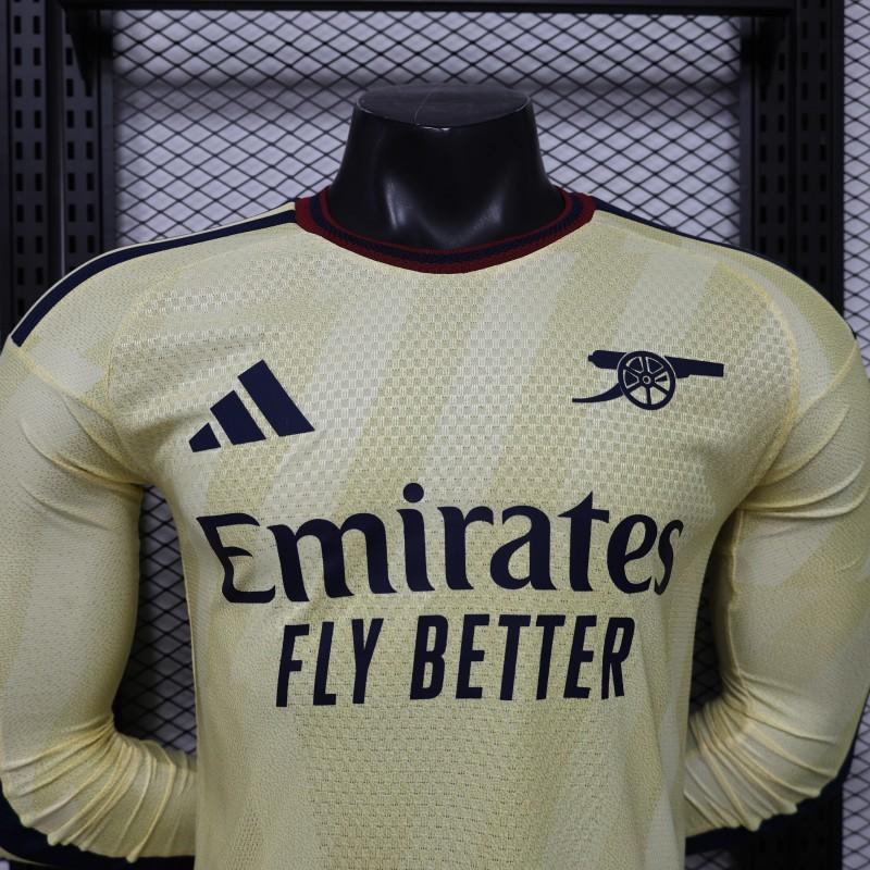 26/27 Arsenal Yellow Long Sleeve Jersey Player Version