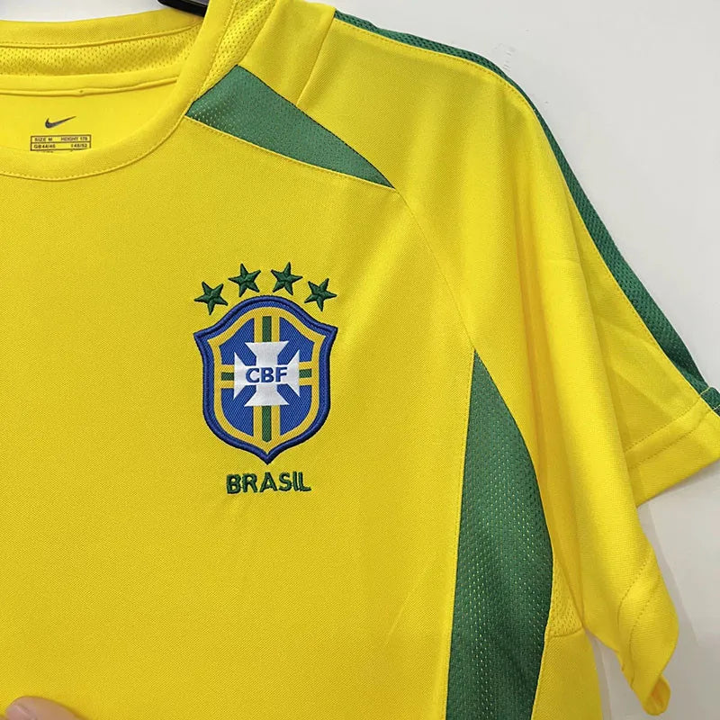 Brazil 2002 Home Jersey Short Sleeve