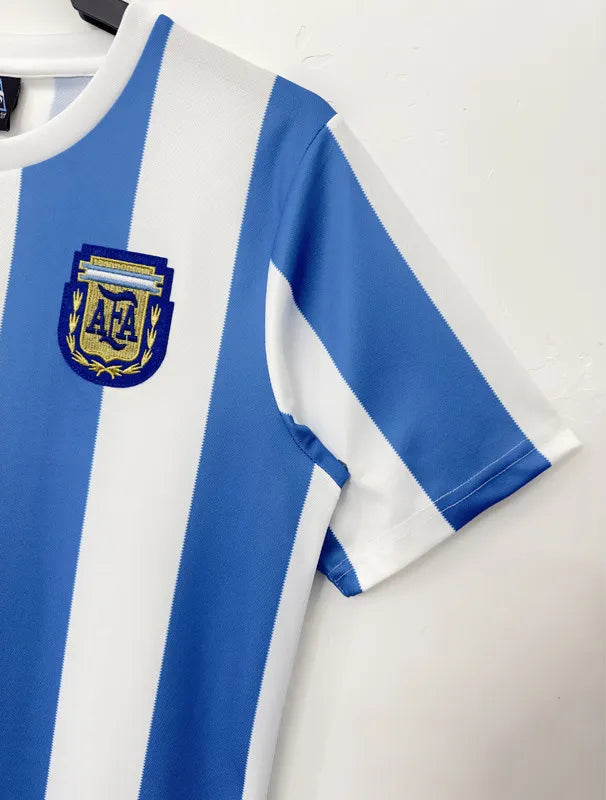 Argentina 1986 Home Retro Soccer Jersey