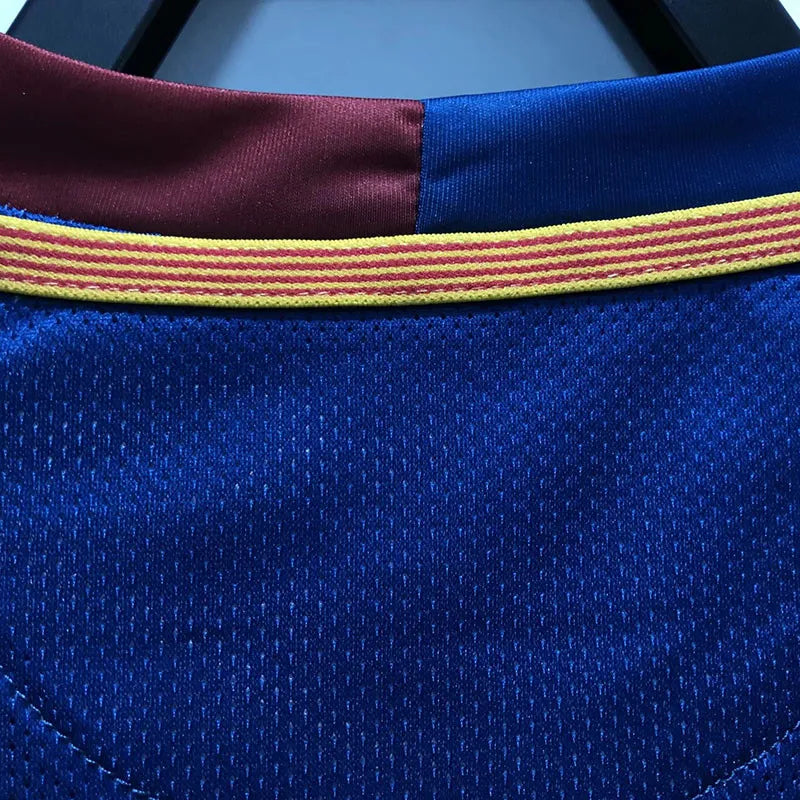Barcelona 08/09 Home Champions Retro Soccer Jersey Long Sleeve