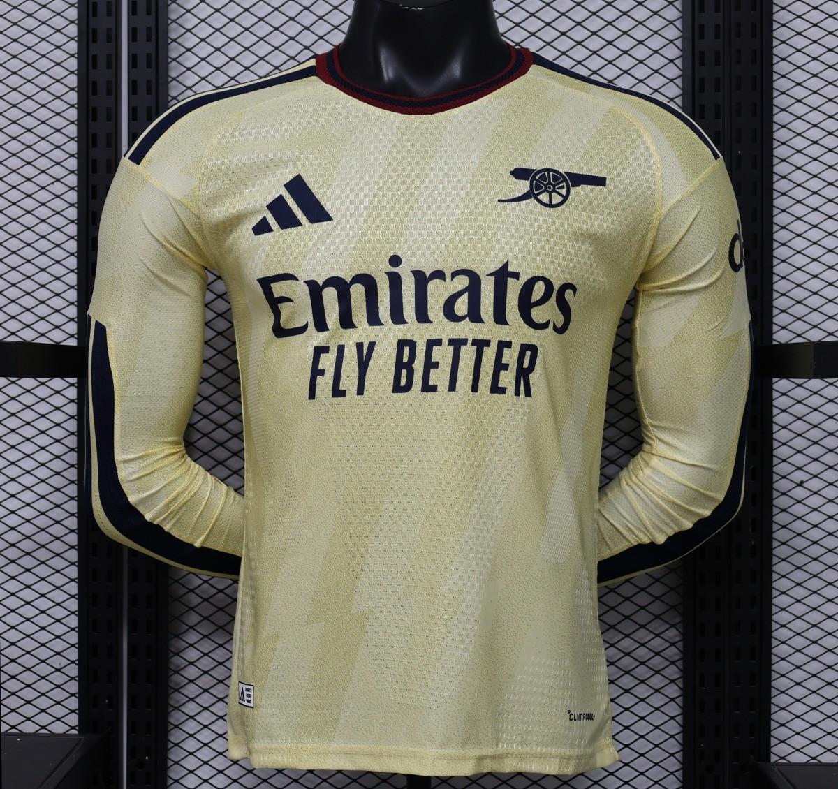 26/27 Arsenal Yellow Long Sleeve Jersey Player Version