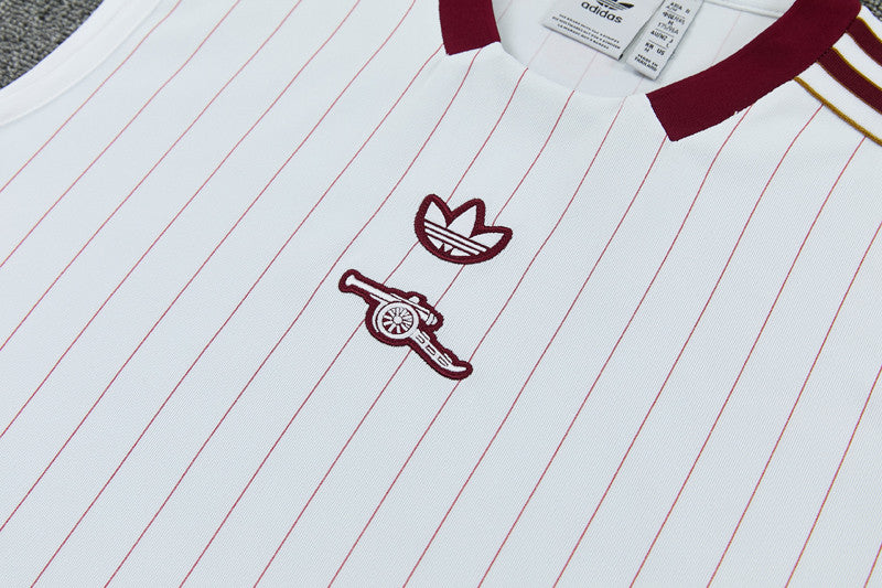 Arsenal White Tank Top & Shorts