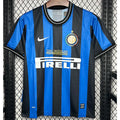 Inter Milan 09/10 Home Champions Retro Soccer Jersey Short Sleeve