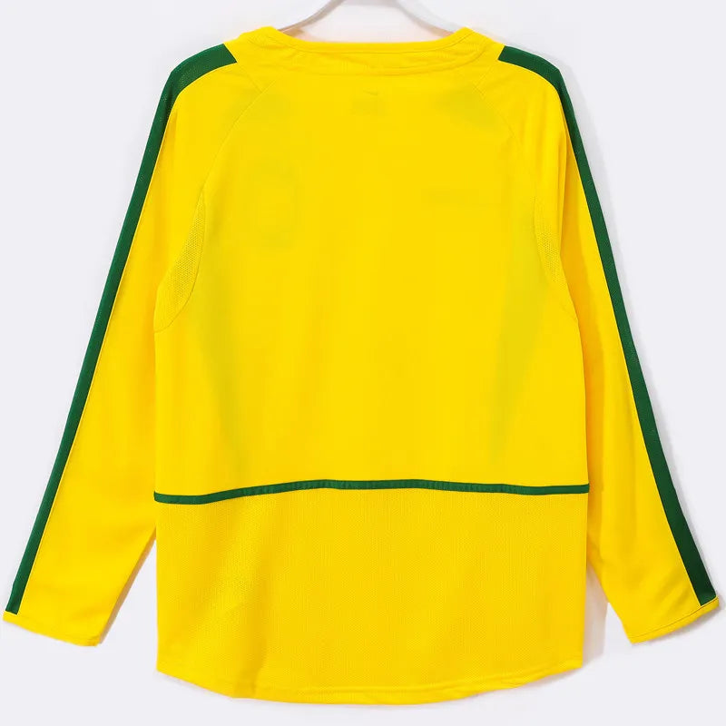 Brazil 2002 Home Jersey Long Sleeve
