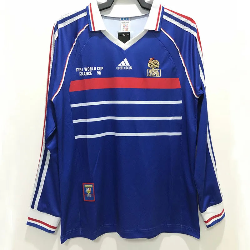 France 1998 Home Jersey Long Sleeve