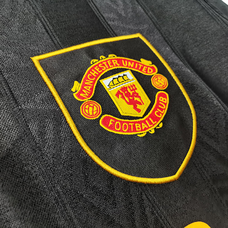 Man United 1993-1994 Away Black Jersey Long Sleeve