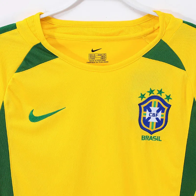 Brazil 2002 Home Jersey Long Sleeve