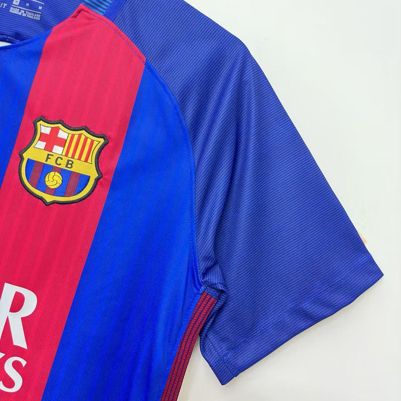 Barcelona 16/17 Home Champions Retro Soccer Jersey