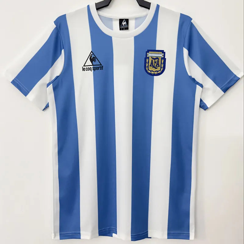 Argentina 1986 Home Retro Soccer Jersey