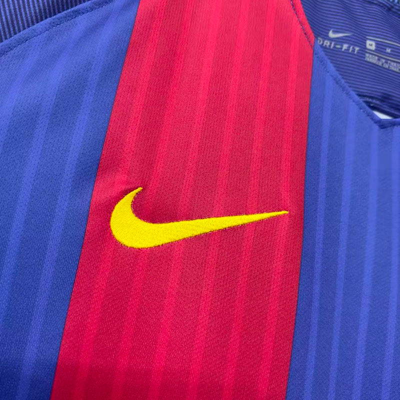 Barcelona 16/17 Home Champions Retro Soccer Jersey