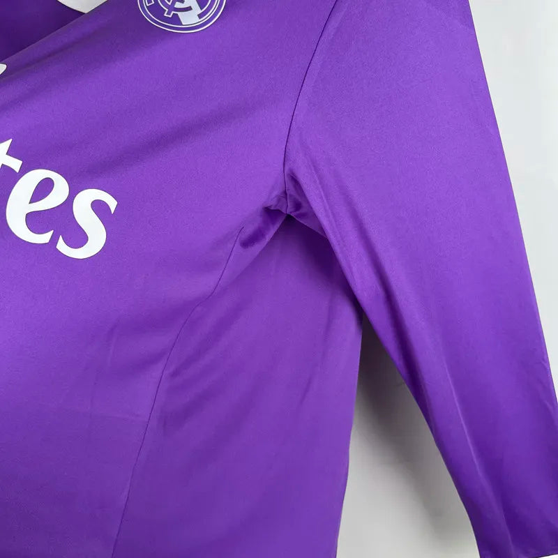 Real Madrid 16/17 AwayChampions Retro Soccer Jersey Long Sleeve