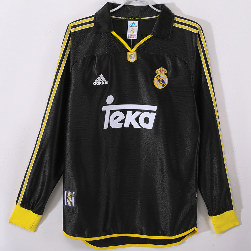 Real Madrid 2000-2001 Away Jersey Long Sleeve