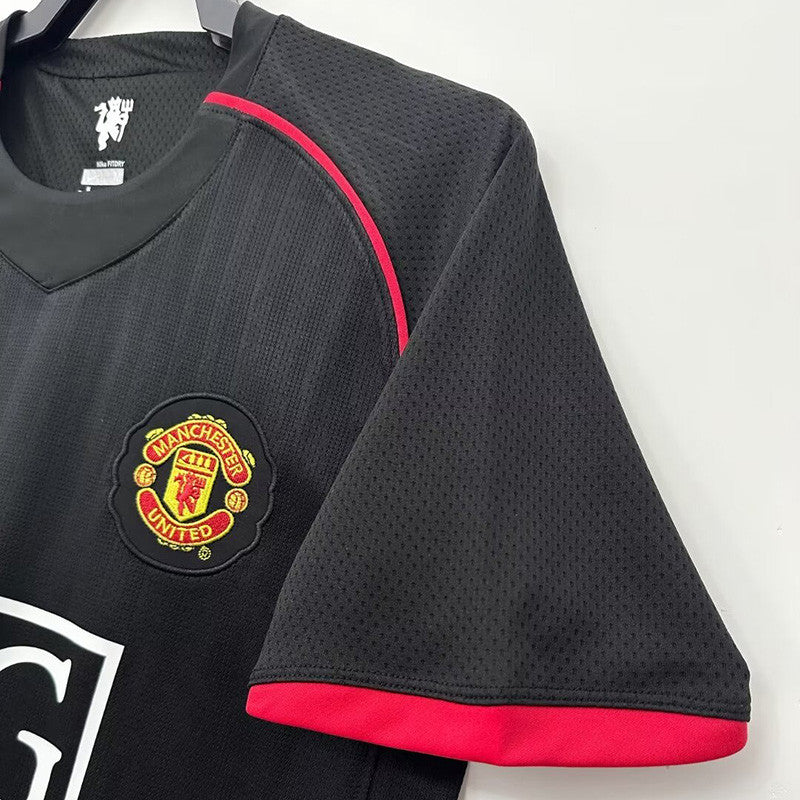 Man United 2007-2008 Away Black Jersey