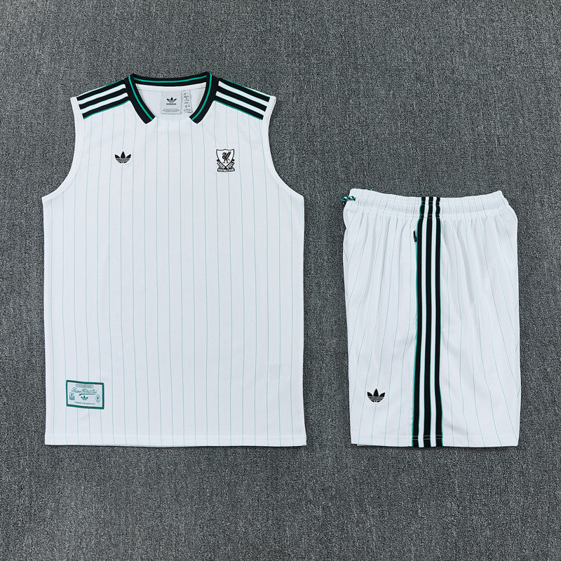 Liverpool White Tank Top & Shorts