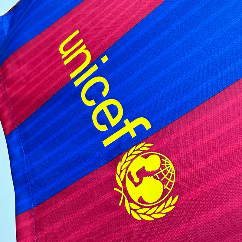 Barcelona 16/17 Home Champions Retro Soccer Jersey
