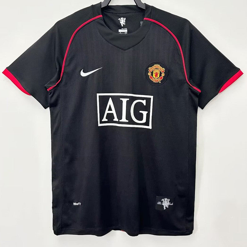 Man United 2007-2008 Away Black Jersey