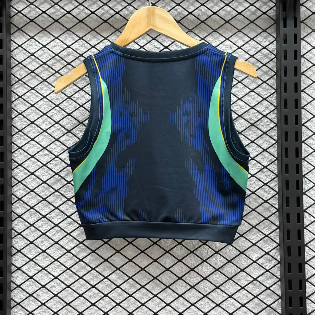 Brazil Away Crop Vest