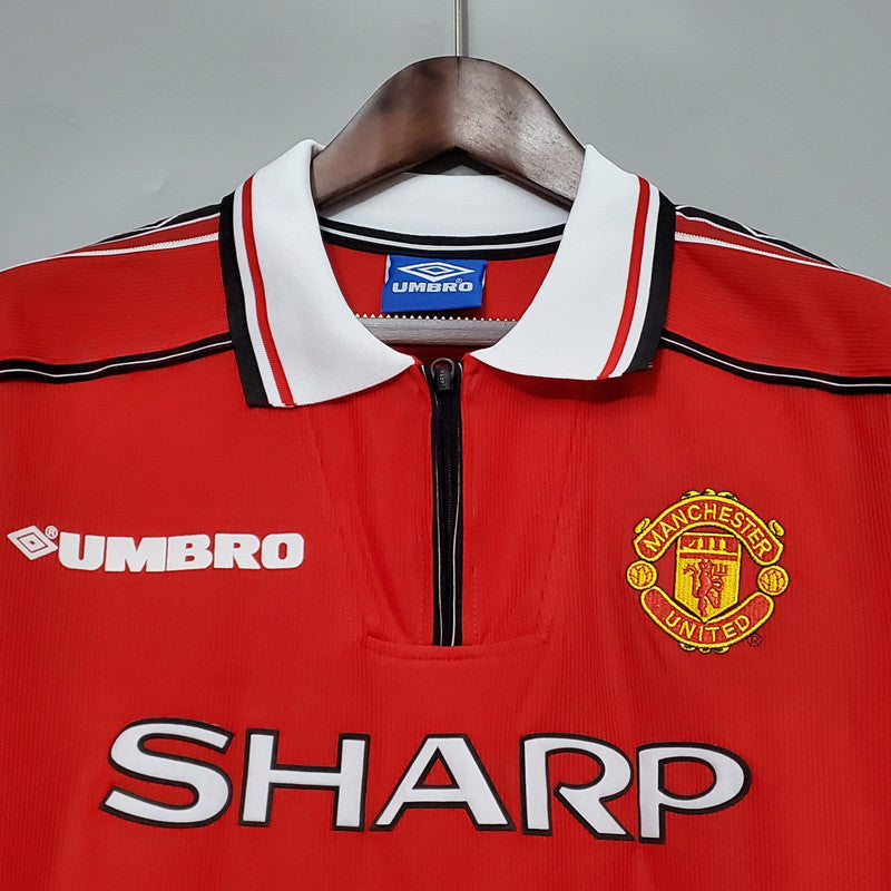 Man United 1998-1999 Home Long Sleeve Jersey