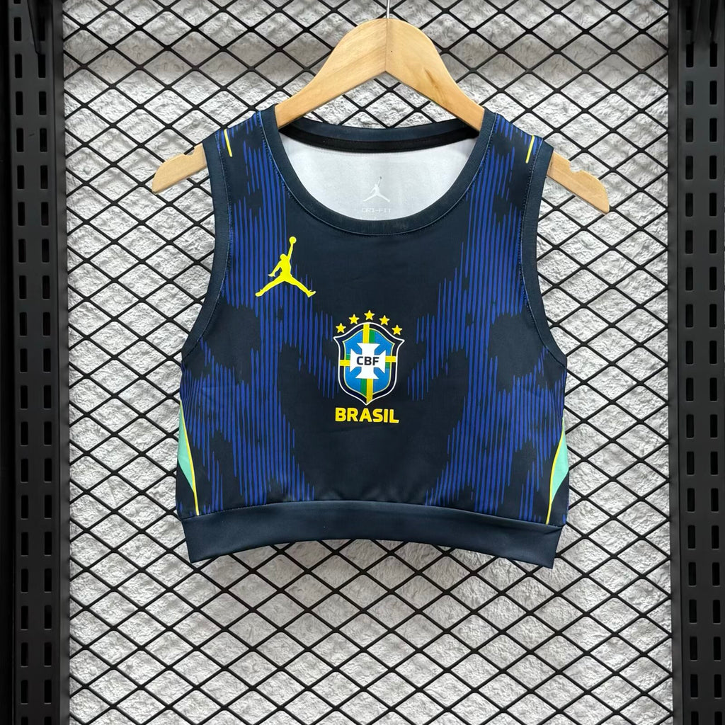 Brazil Away Crop Vest