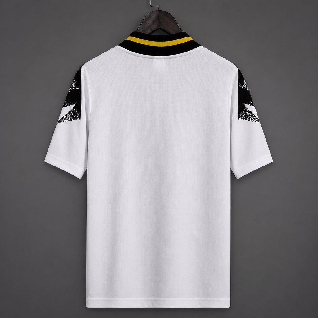 26/27 Juventus White with Black Geometric Pattern 1994 Vintage Remake Jersey