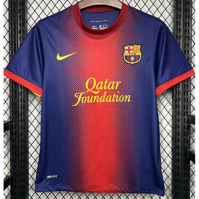 Barcelona 12/13 Home Champions Retro Soccer Jersey