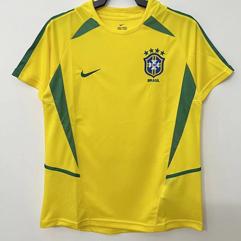 Brazil 2002 Home Jersey Short Sleeve