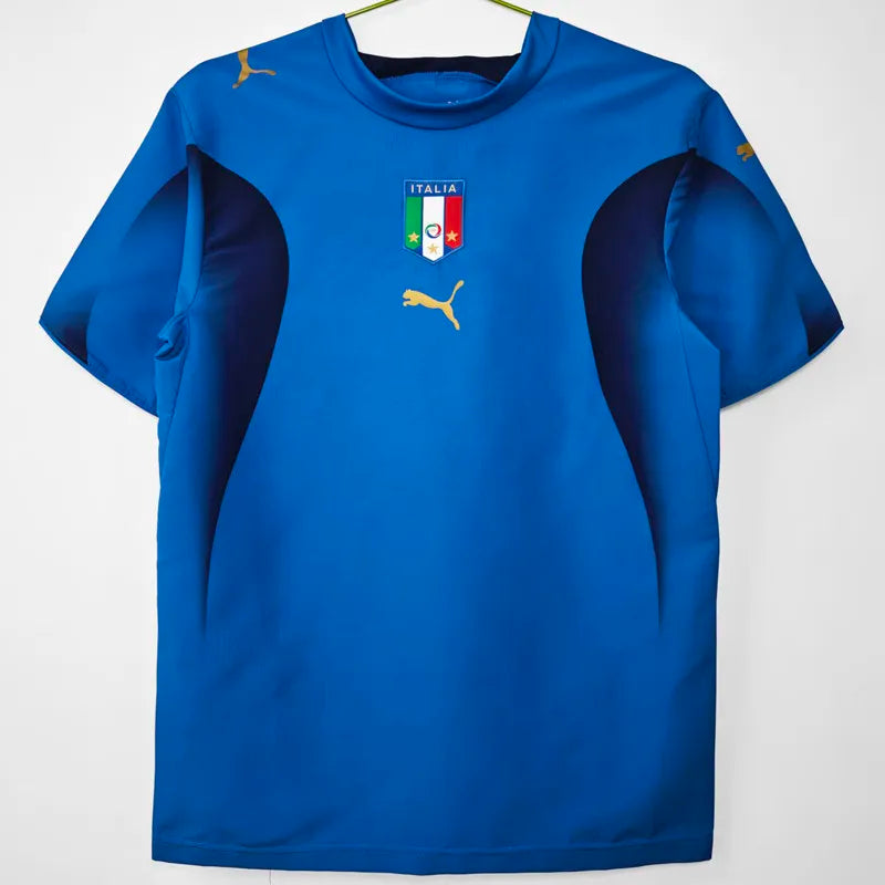 Italy 2006 Home Retro Soccer Jersey Short Sleeve