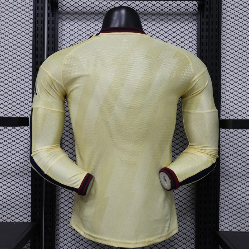 26/27 Arsenal Yellow Long Sleeve Jersey Player Version