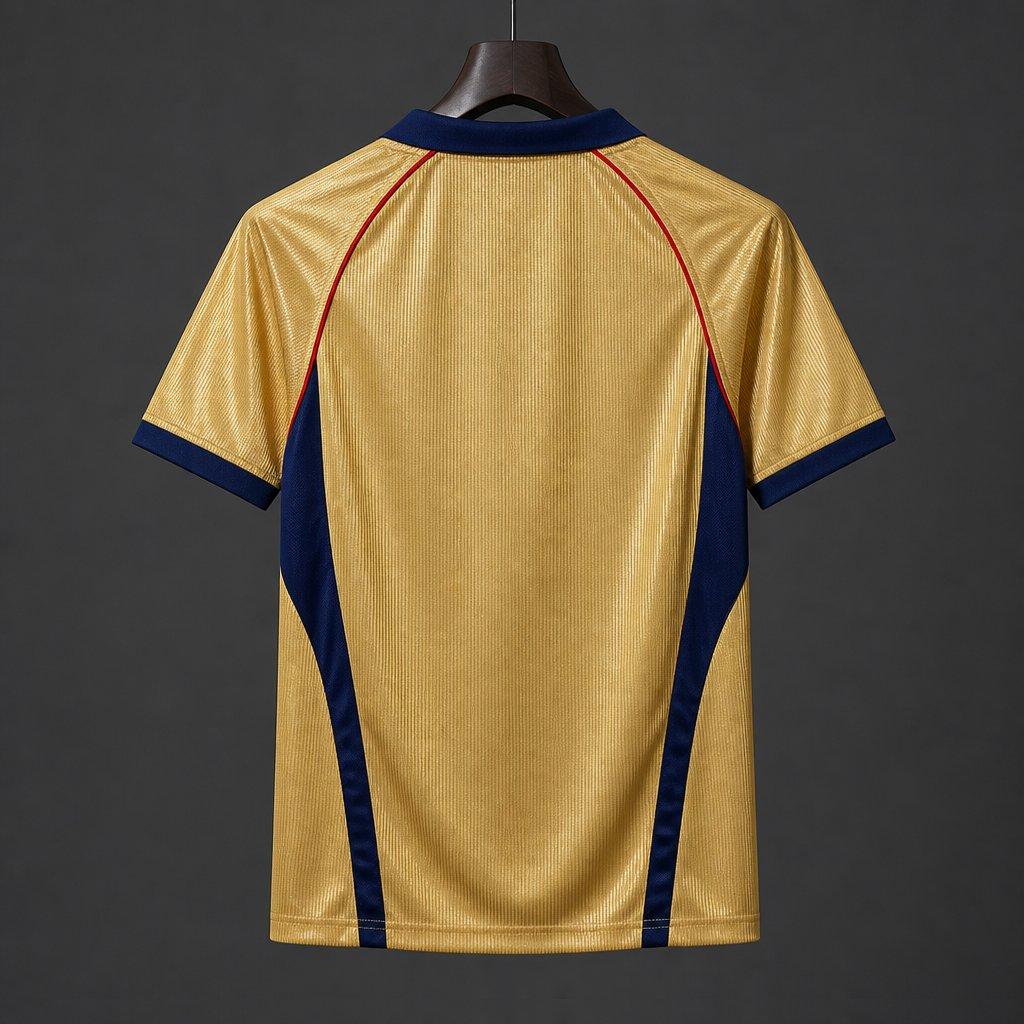 Arsenal Vintage 2001/02 Remake Gold Away Jersey
