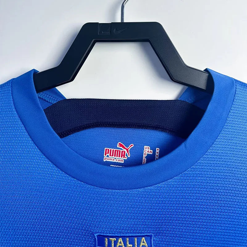 Italy 2006 Home Retro Soccer Jersey Long Sleeve